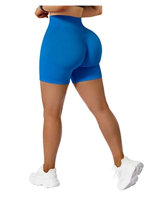 SUUKSESS Women Contour Seamless Booty Butt Lift Shorts High Waist Workout Shorts