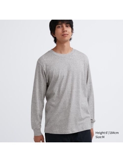 Soft Brushed Crew Neck Long-Sleeve T-Shirt