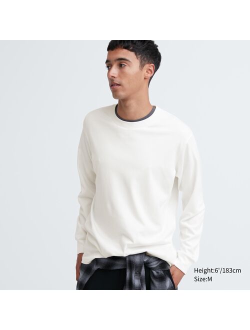 Uniqlo Soft Brushed Crew Neck Long-Sleeve T-Shirt