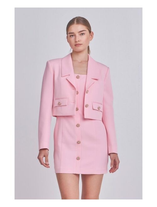 ENDLESS ROSE Women's Cropped Blazer