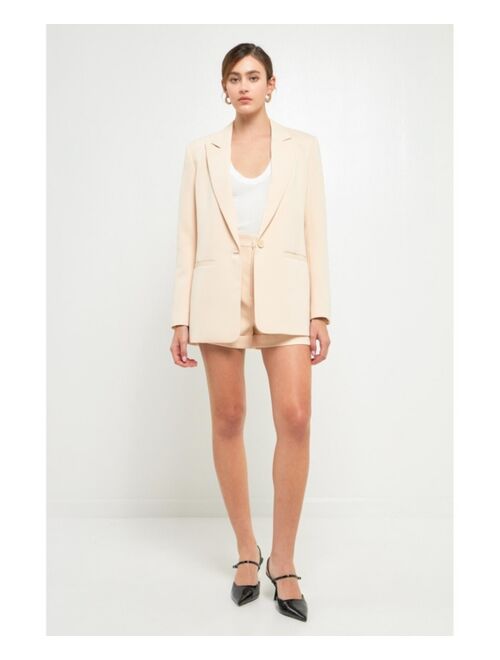 ENDLESS ROSE Women's Single-Breasted Blazer