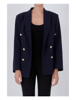 Women's Double Breasted Suit Blazer