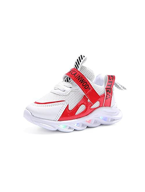 Spyokids Kids Led Light Up Shoes for Toddler Boys Girls EVA Lightweight Flash Sneakers