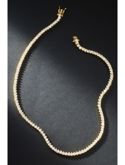 By Anthropologie Sparkling Tennis Necklace
