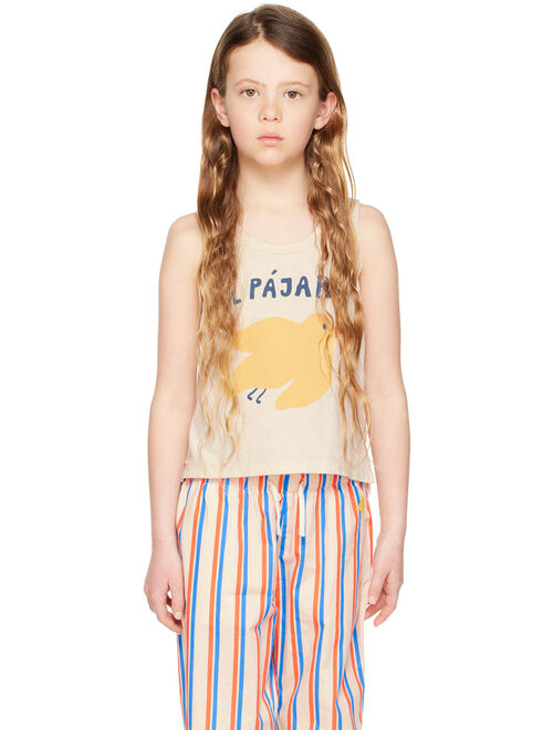 TINYCOTTONS Kids Beige 'El Pajaro' Tank Top