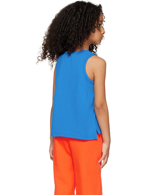 TINYCOTTONS Kids Blue Smile Tank Top