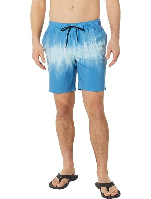 O'Neill Stockton Print E-Waist 18" Hybrid Shorts