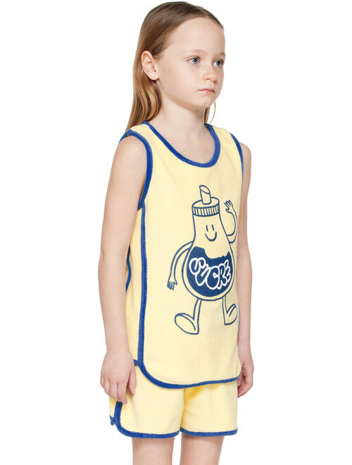 MAISON TADABOUM Kids Yellow Lucie Tank Top