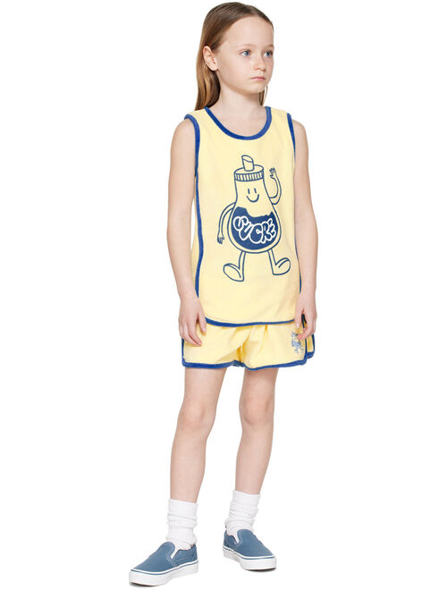 MAISON TADABOUM Kids Yellow Lucie Tank Top