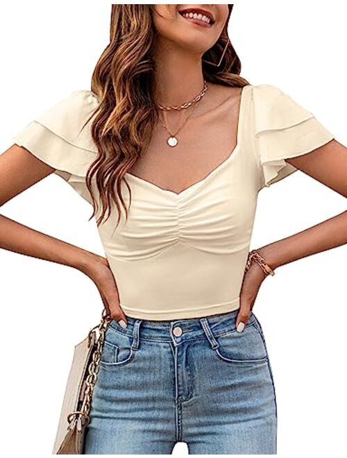 Blooming Jelly Women's Crop Tops Y2k Shirts Summer Sexy Going Out Outfits Fashion 2023