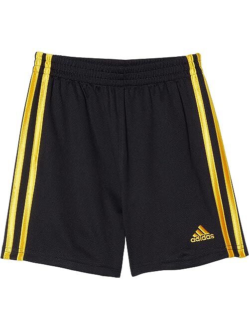 adidas Kids Classic Mesh 3-Stripes Shorts (Toddler/Little Kids)