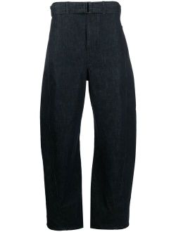 Lemaire belted straight-leg trousers