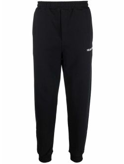 Helmut Lang logo-print tapered track pants