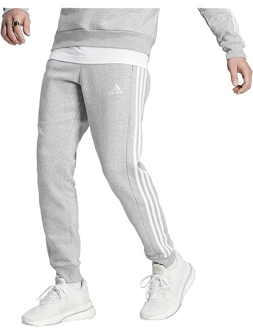 adidas Essentials Fleece Tapered Cuffed 3-Stripes Pants