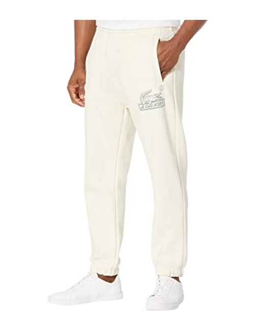 Lacoste Relaxed Fit Track Pants with Adjustable Waist