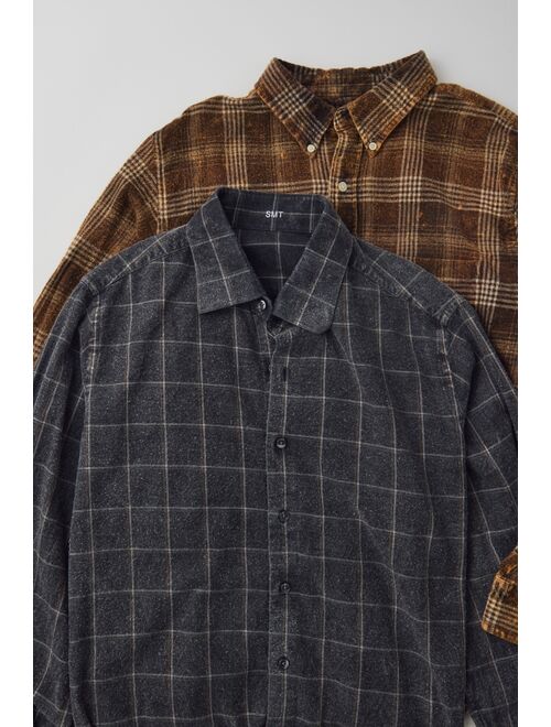 Urban Renewal Vintage Acid Wash Flannel Shirt