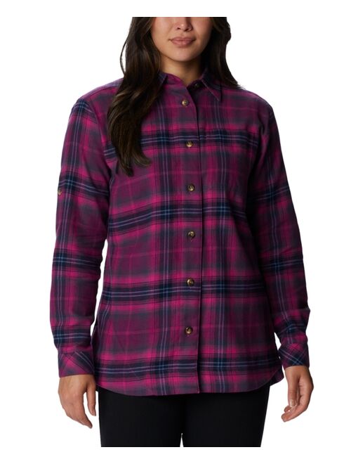 COLUMBIA Women's Holly Hideaway Cotton Flannel Shirt