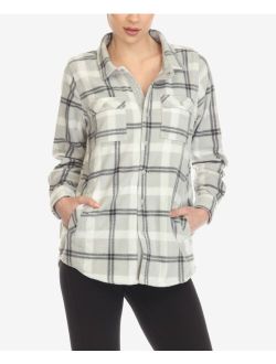 Women's Flannel Plaid Shirt