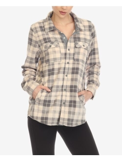 Women's Flannel Plaid Shirt