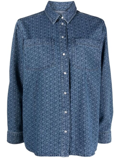 Claudie Pierlot monogram denim shirt