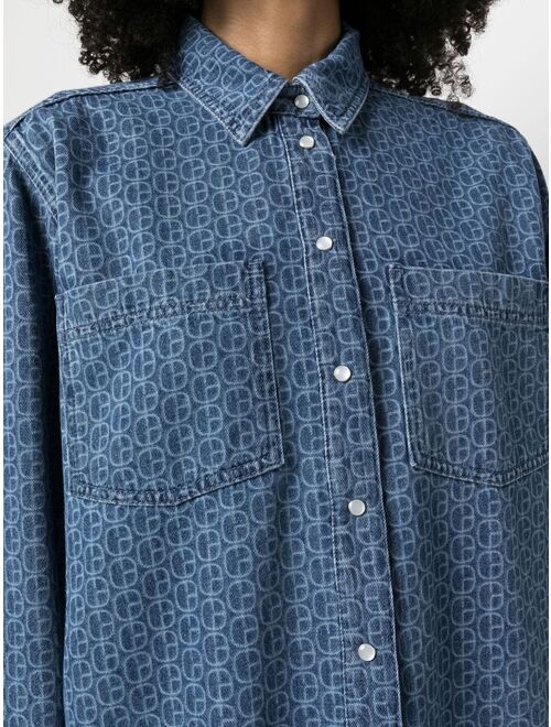 Claudie Pierlot monogram denim shirt