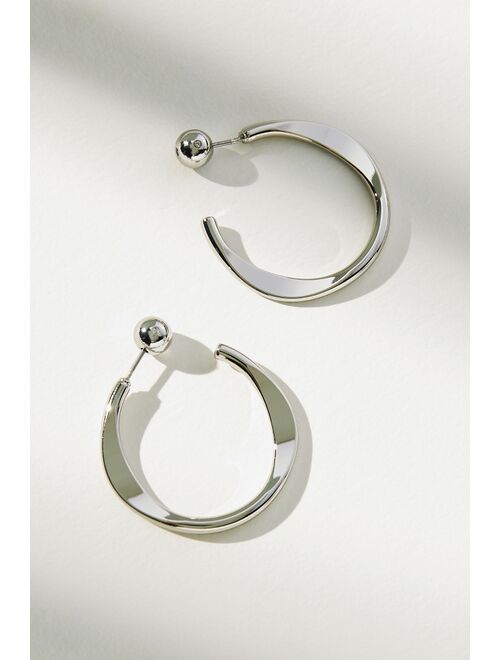 By Anthropologie Classic Medium Hoop Earrings