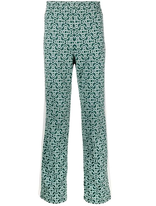 Casablanca monogram-jacquard track pants