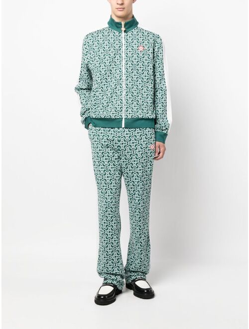 Casablanca monogram-jacquard track pants