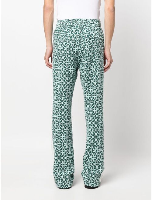 Casablanca monogram-jacquard track pants