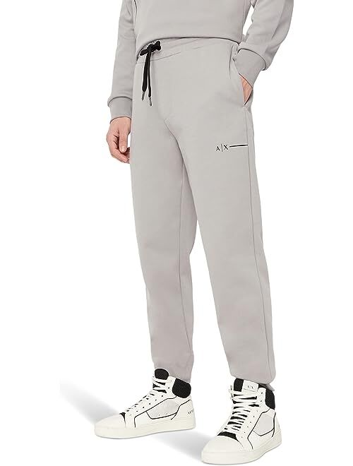 Armani Exchange Cotton Drawstring Logo Joggers