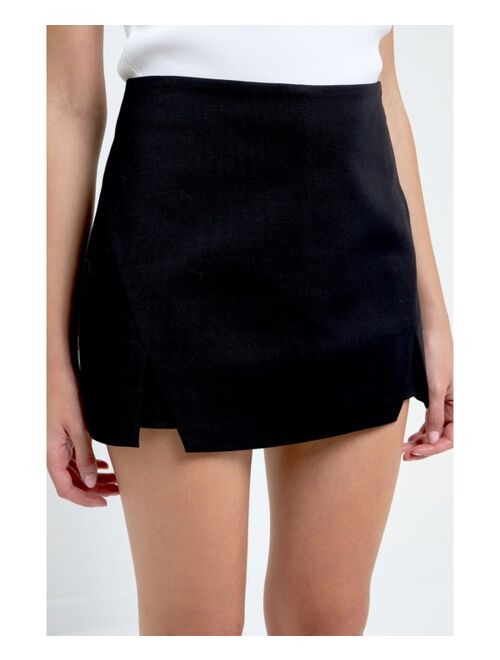 ENDLESS ROSE Women's Cut Out Mini Skort