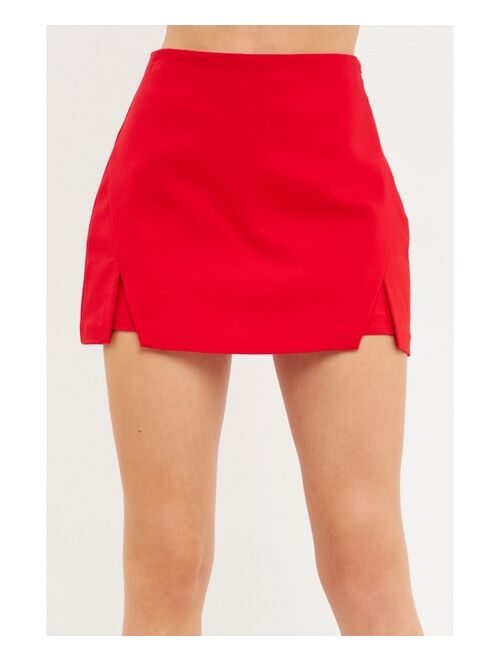 ENDLESS ROSE Women's Cut Out Mini Skort