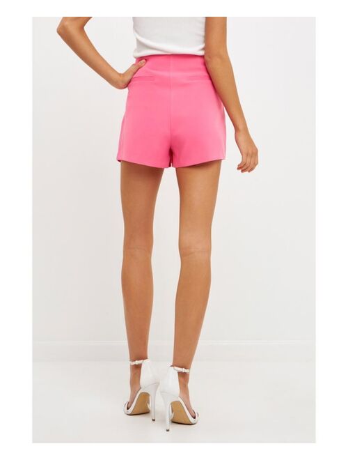 ENDLESS ROSE Women's Colorblock Skort