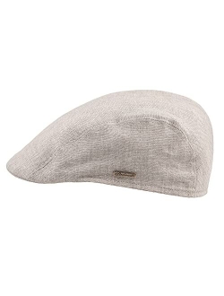 Sterkowski Gecko Cap | 100% Linen Flat Cap for Men and Women | Breathable Summer Ivy League Cap without Lining