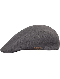 Sterkowski Gecko Cap | 100% Linen Flat Cap for Men and Women | Breathable Summer Ivy League Cap without Lining