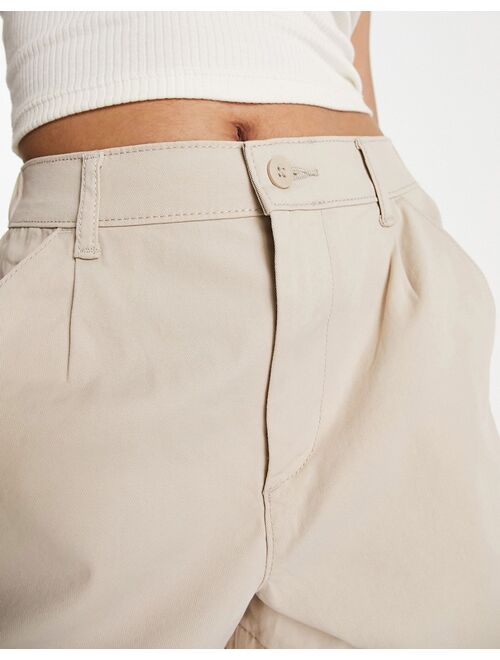 ASOS DESIGN chino short in stone