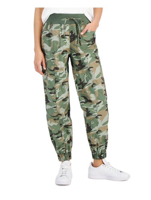 ALMOST FAMOUS Juniors' Poplin Cargo Pants