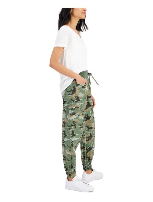 ALMOST FAMOUS Juniors' Poplin Cargo Pants