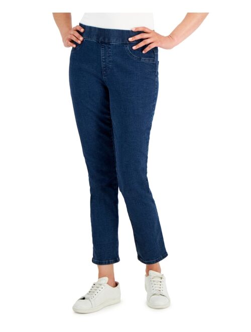 Karen Scott Petite Pull-On Denim, Created for Macy's