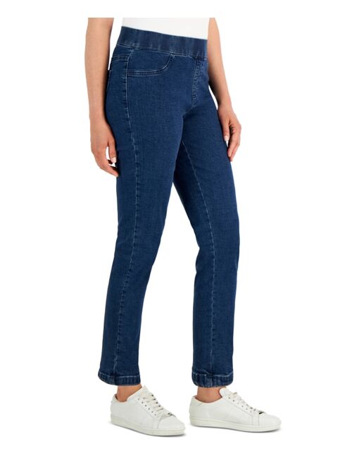 Karen Scott Petite Pull-On Denim, Created for Macy's