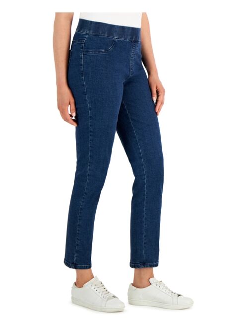 Karen Scott Petite Pull-On Denim, Created for Macy's