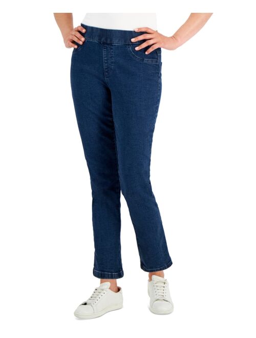 Karen Scott Petite Pull-On Denim, Created for Macy's