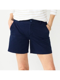 Relaxed Button Chino Short