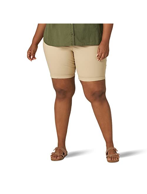 Lee Women's Plus Size Regular Fit Chino Bermuda Short