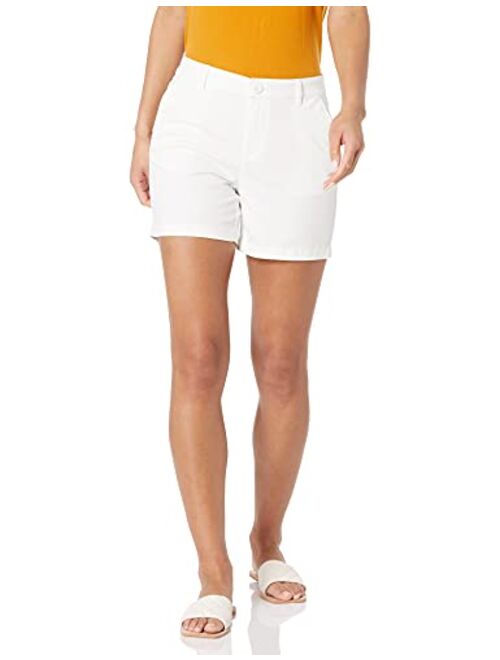 Amazon Essentials Women's 5" Inseam Chino Short (Available in Straight and Curvy Fits)