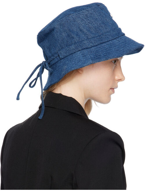 JACQUEMUS Blue Le Chouchou 'Le Bob Gadjo' Denim Bucket Hat