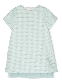 Simonetta short-sleeve tweed dress