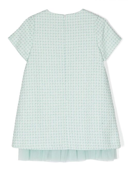 Simonetta short-sleeve tweed dress