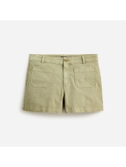 New patch-pocket chino short in gingham