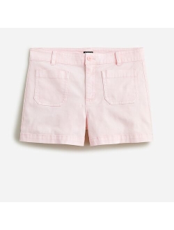 New patch-pocket chino short in gingham